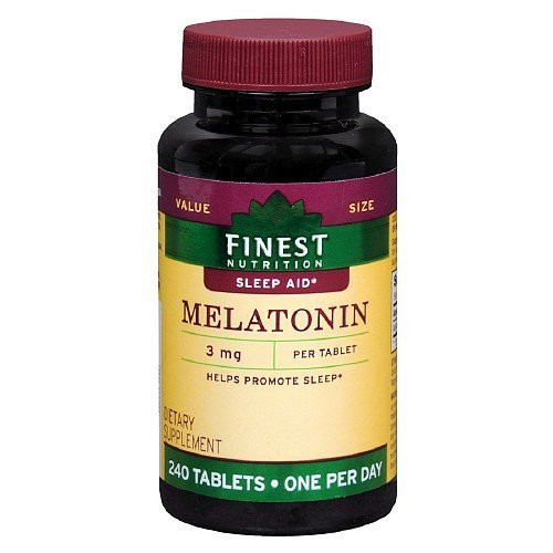 Finest Nutrition Melatonin 3mg Tablets 240 ea by Finest Nutrition