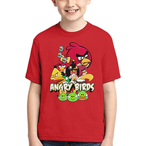 Inspired by The Movie an-Gry Bi-RDS Youth T-Shirts 3D Print Boys and Girls Fashion T-Shirts Short Sleeve Anime Cartoon T Shirt