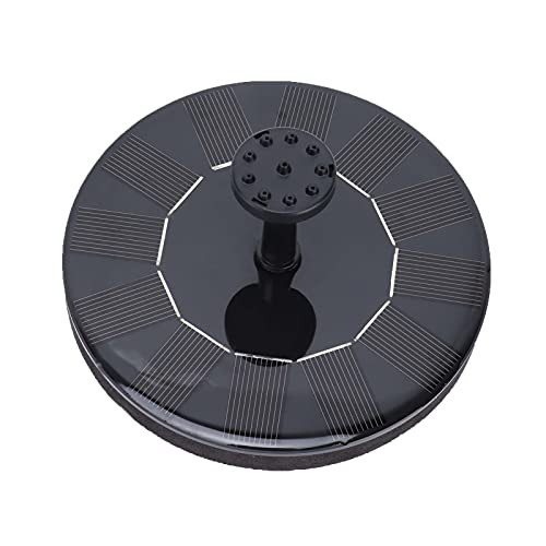 Water Fountain- Solar Fountain- Birdbath Fountain Pond Fountain Solar Fountain Pump Solar Water Pump Floating Fountain Solar Powered Fountain with Sprayer Tray Floating Board for Garden Pond Pool