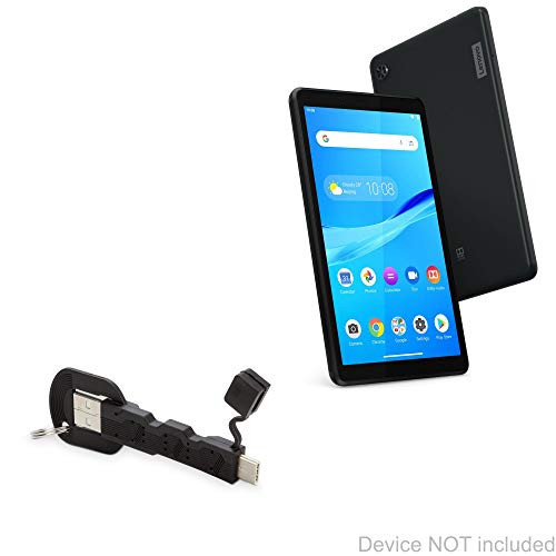 Cable for Lenovo Tab M7 3G -Cable by BoxWave- - USB Type-C Keychain Charger- Key Ring 3.1 Type C USB Cable for Lenovo Tab M7 3G - Jet Black