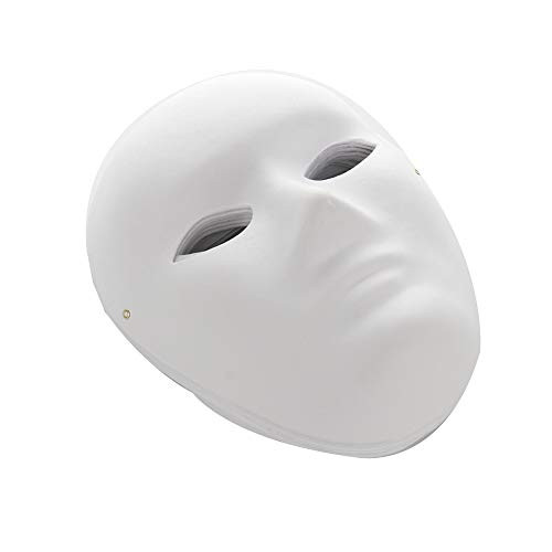 Mokylor 12 PCS DIY White Mask-Paintable Paper Full Face Opera Masquerade Mask Plain Mask Halloween Mask Mardi Gras Mask -6 Male Plus 6 Female