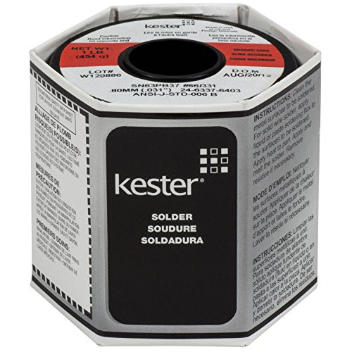 Kester 331 Organic Core Solder 63/37 .031 1 lb. Spool by NTE Electronics