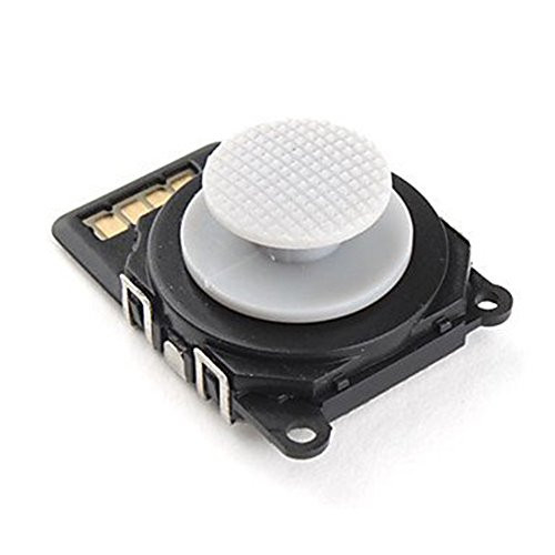 Analog 3D Button Joystick Stick Rocker with Cap for Sony PSP 2000 2001 -Silver-