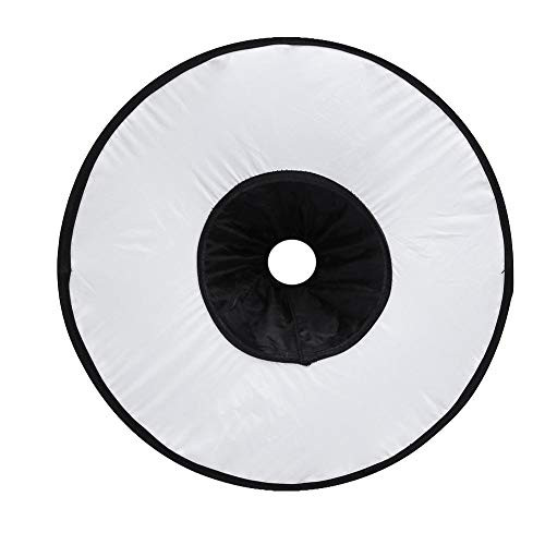 ANGGREK Softbox Diffuser Universal Round Foldable Diffuser Softbox Shoot Macro Flash Light Lamp Hood Suitable for Most Camera Top Flash Light