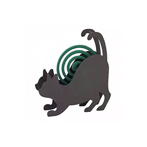 WINOMO Cat Mosquito Coil Holder Mosquito Coil Burner Mosquito Coil Bracket Iron Mosquito Coil Holder Cat Decorations Table Centerpieces