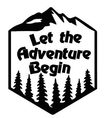 Check Custom Design Let The Adventure Begin Decal