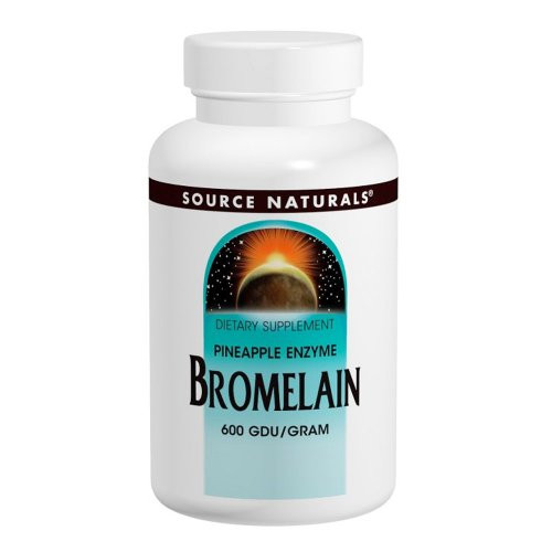 Source Naturals Bromelain 500mg Proteolytic Enzyme Supplement - 60 Tablets -Pack of 2- Source Naturals Bromelain 500mg Proteolytic Enzyme Supplement - 60 Tablets -Pack of 2-