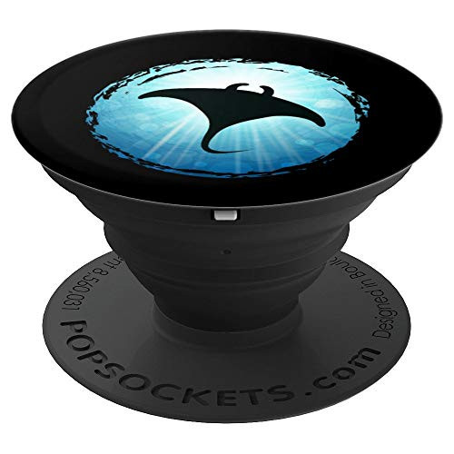 Manty Ray Scuba Diving Ocean Sea Dive Freediving Fun Gadget PopSockets Grip and Stand for Phones and Tablets