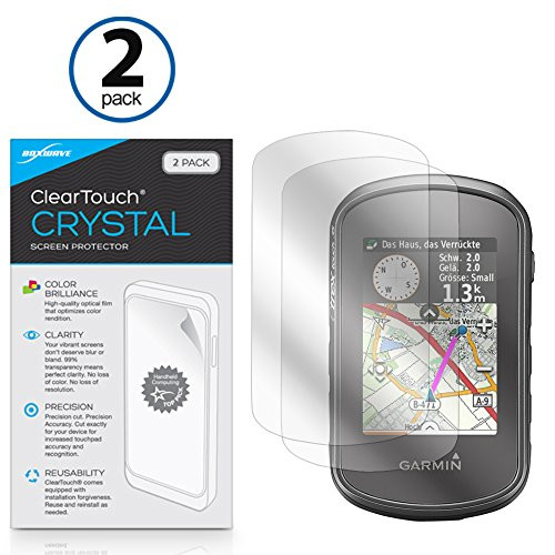 BoxWave Screen Protector for Garmin eTrex Touch 35t -ClearTouch Crystal -2-Pack-- HD Film Skin - Shields from Scratches for Garmin eTrex Touch 35t- Touch 35- Touch 25