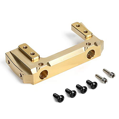 INJORA RC Brass Weight Front Bumper Brass Mounting Bracket for Servo Motor 1/10 RC Crawler Axial SCX10 II 90046 Upgrade Parts