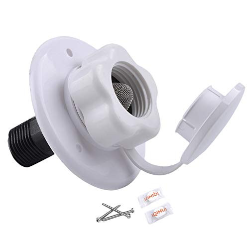 1 RV White City Fill Water Inlet Flange 2 3/4" Check Valve RV Trailer White City Fill Water Inlet Flange 2 3/4" Check Valve RV Trailer RV White City Water Fill Inlet Flange