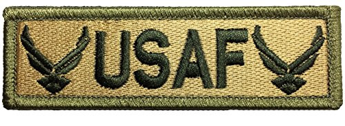Papapatch Tactical USAF Hook and Loop Touch Fasteners Backing Tab Patch - Multitan -PS-Hook-TAB-USAF-Mult-