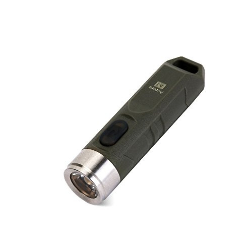 550 Lumens CREE XP-G3 S5 LED Super Bright Outdoor EDC Mini Keychain Rechargeable LED Flashlight, 45 Minutes Fast Charging Small Torch,Model A1(Military Green)