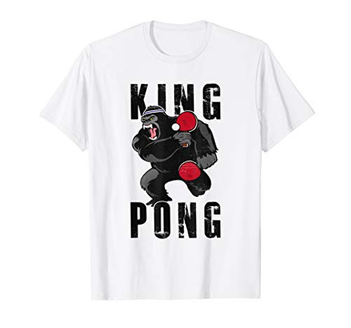 Vintage King Pong - Ping Pong Table Tennis Player Game Gift T-Shirt