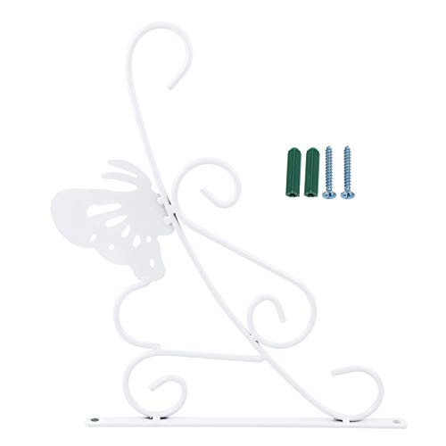 YARDWE Hanging Plants Bracket Iron Planter Hooks for Flower Pot Bird Feeder Wind Chimes Lanterns Hanger Patio Lawn Garden Hooks White