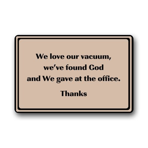 We Love Our Vacuum Durable Heat-resistant Indoor/Outdoor Doormat