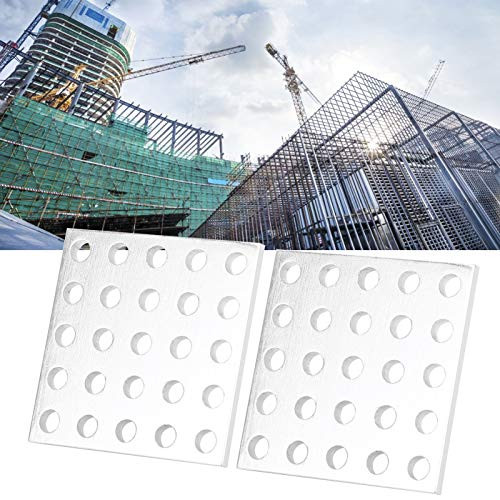 Qinlorgo Grid Panel- Aluminum Grid Plate Metal Grid Board 2Pcs for Decoration for Building