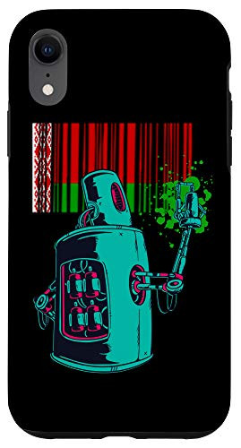 iPhone XR Belarus Heritage Belarusian Roots Robot Spray Paint Case