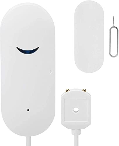 Lenetech Smart WiFi Water Leak Sensor- Flood Leakage Level Alarm Overflow Detector Alert Leak and Drip APP Alerts for Home Basement Warehouse Shop