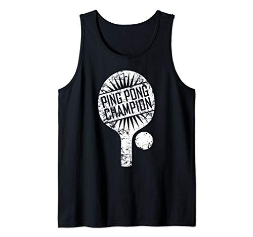 Ping Pong Champion Shirt Funny Cute Table Tennis Gift Tank Top