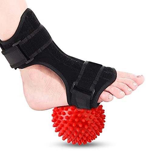 Plantar Fasciitis Night Splint- Adjustable Ankle Brace Foot Drop Orthotic Brace for Plantar/ Fasciitis Arch Foot Pain/ Arthritis/ Achilles Tendonitis Support for Women- Men
