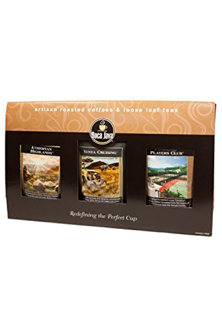 Ethiopian, Kenya AA and Tanzanian Peaberry Gourmet Coffee Gift, 100% Specialty Arabica African Coffees, Medium Roast, Whole Bean, 8oz (Pack of 3) Ethiopian, Kenya AA and Tanzanian Peaberry Gourmet Coffee Gift, 100% Specialty Arabica African Coffees, Medium Roast, Whole Bean, 8oz (Pack of 3)