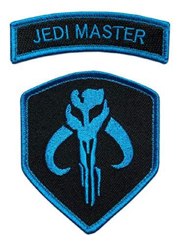Mandalorian Jedi Master Tab Patch -2PC -"Velcro Brand" Fastener - MTB1-