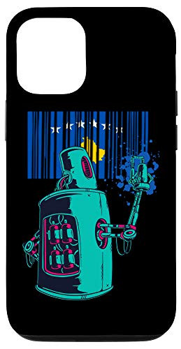 iPhone 12/12 Pro Kosovo Heritage Kosovar Roots Robot Spray Paint Case