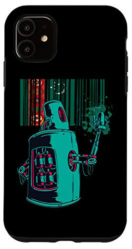 iPhone 11 Turkmenistan Heritage Turkmen Roots Robot Spray Paint Case