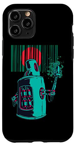 iPhone 11 Pro Bangladesh Heritage Bangladeshi Roots Robot Spray Paint Case