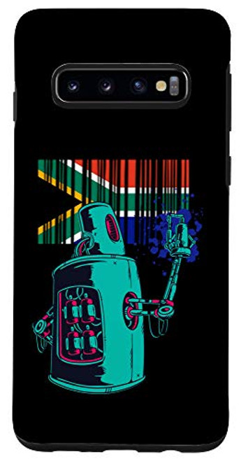 Galaxy S10 South Africa Heritage South African Roots Robot Spray Paint Case Galaxy S10 South Africa Heritage South African Roots Robot Spray Paint Case