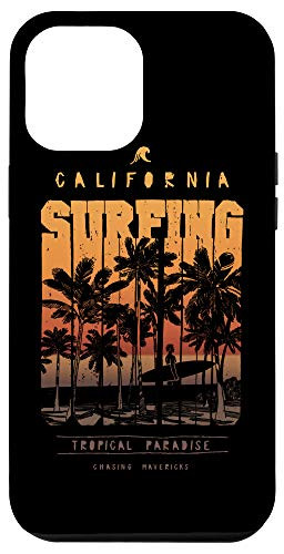 iPhone 12 Pro Max Surfer Surfing Surf Surfboard Vintage Retro Style Case