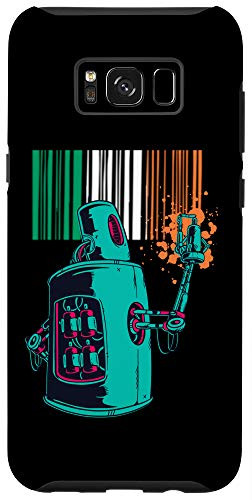Galaxy S8 Plus  Ireland Heritage Irish Roots Robot Spray Paint Case