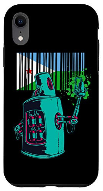 iPhone XR Djibouti Heritage Djiboutian Roots Robot Spray Paint Case iPhone XR Djibouti Heritage Djiboutian Roots Robot Spray Paint Case