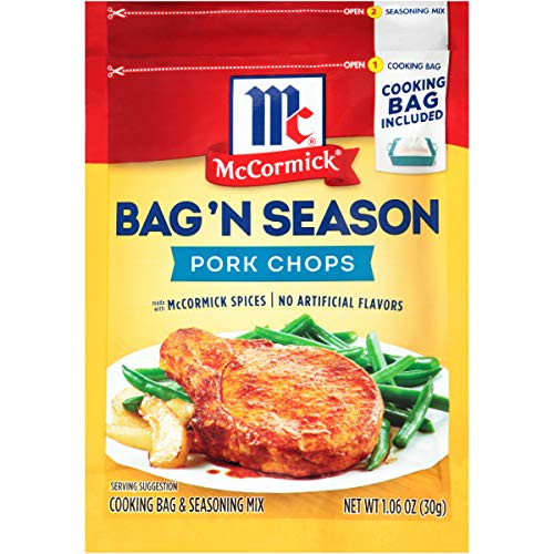 McCormick Bag 'n Season Pork Chops Cooking  and  Seasoning Mix- 1.06 oz