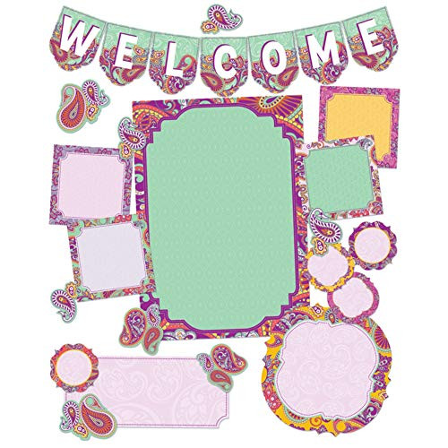 Eureka Positively Paisley Welcome Bulletin Board Set