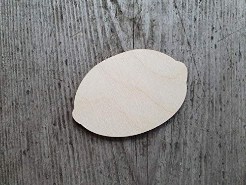 Unfinished wood shapes - Lemon shape- Fruit cutouts- Wooden cut out shapes for crafts and decorations