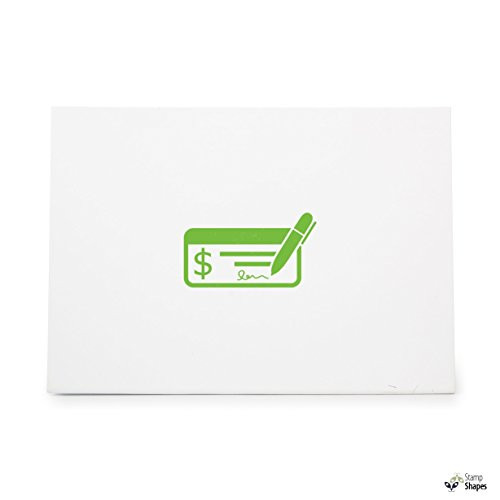 Check Banking Payment Finance Checkbook- Rubber Stamp Shape great for Scrapbooking- Crafts- Card Making- Ink Stamping Crafts- Item 286703