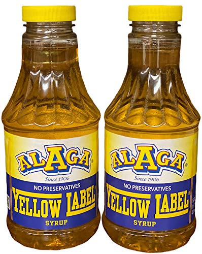 Alaga Yellow Label Table Syrup- 16oz -Honey Flavor- 2 Pk