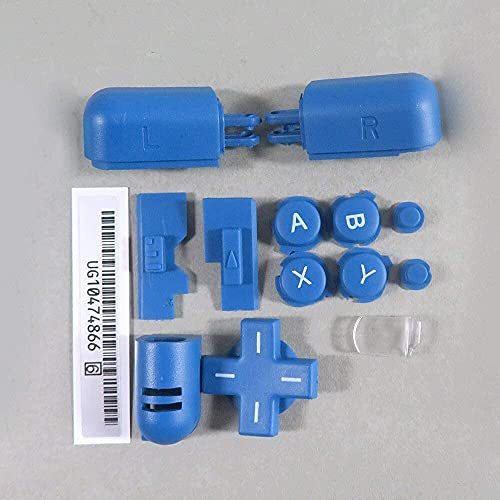 Jayamer Full Button ABXY L R D-Pad Cross Key Button for DSLite NDSL Console Replacement -Blue-