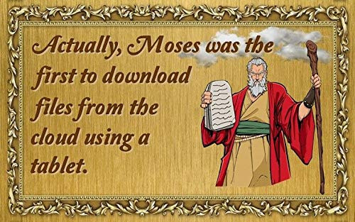 ZMKDLL Metal Tin Poster Files from Moses Signs Plaque Gift Download Cloud Tablets Religion Wall-Decor Art Tin Sign 8x12 Inches