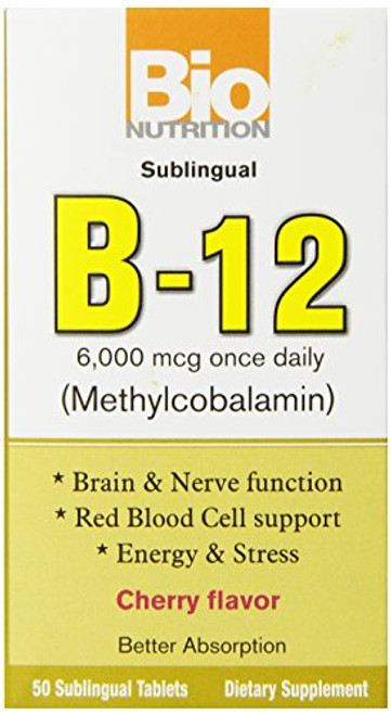 Bio Nutrition B-12 Sublingual Tablet- 50 Count