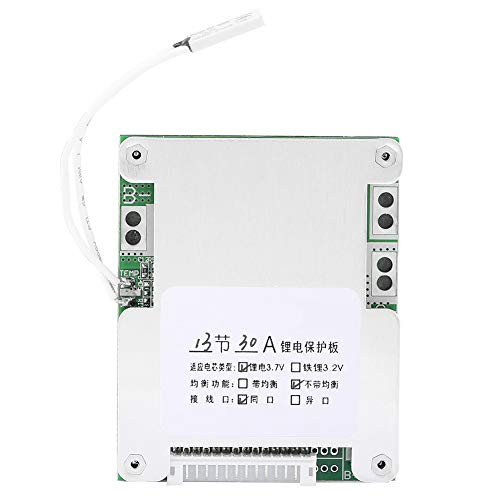 13S 30A Lithium Battery Charging Protection Board- Precision BMS PCB Board- Thickened Aluminum Fin- with Overcharge- Overdischarge- Short Circuit and Temperature Protection
