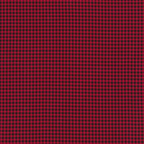 Timeless Treasures Tiny Red- Black- Gingham Check- Let It Snow- C7065-RED- Holiday- Accent Fabric- by The Yard