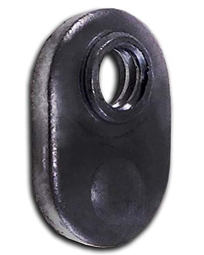 Weld Nuts Weld Tabs Tab Base Nuts Oval Body with Target 25 Pack 10-32 Tab Weld Single Tab Stamped Spot Weld Nut/Cage Nuts and Screws Super-Deals-Shop