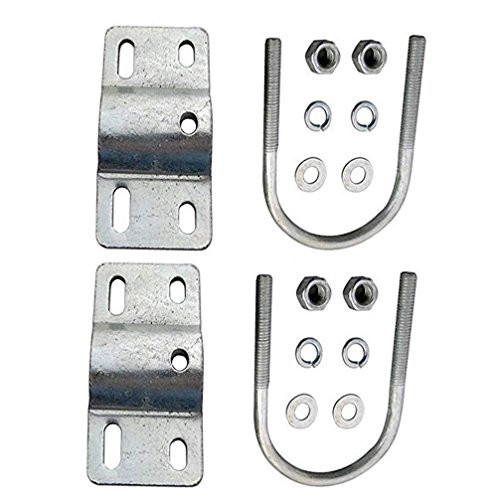 JCMOTO 2pcs U Bolt Clamp Mount Bracket - Engine Motor Kit For 2-Stroke 80cc Motorized Bicycle