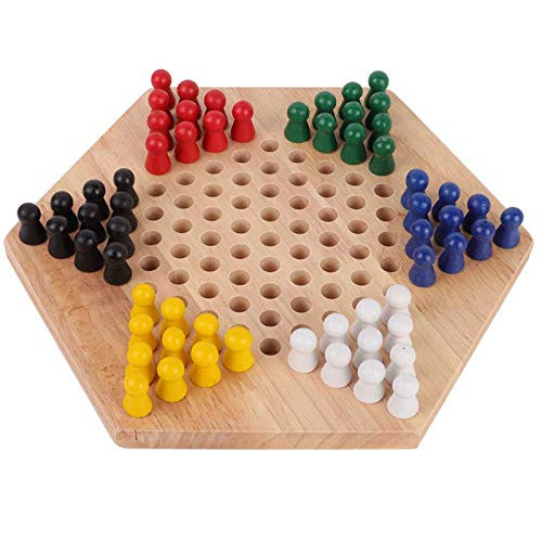 Wooden Chinese Checkers- Educational Board Children Classic Halma Chinese Checkers Set Strategy Family Game Pieces for Kids and Adults Wooden Chinese Checkers- Educational Board Children Classic Halma Chinese Checkers Set Strategy Family Game Pieces for Kids and Adults