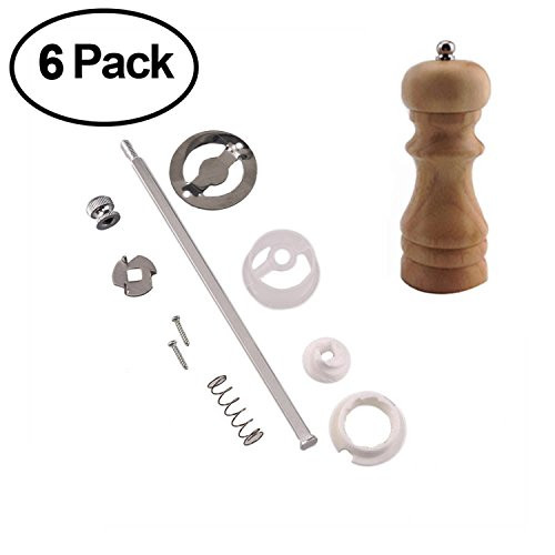 Legacy Woodturning, 6 Inch Salt and Pepper Mill Project Kit 6 Pack