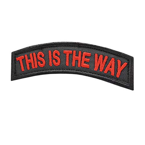 LEGEEON This is The Way Shoulder Tab Army Morale Tactical Fastener Patch