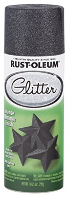 Rust-Oleum 299424 Specialty Glitter Spray- 10.25 oz- Midnight Black- 10 Ounce Rust-Oleum 299424 Specialty Glitter Spray- 10.25 oz- Midnight Black- 10 Ounce
